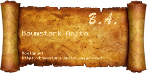 Baumstark Anita névjegykártya